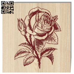 Rose E0017534 file cdr and dxf free vector download for laser engraving machine