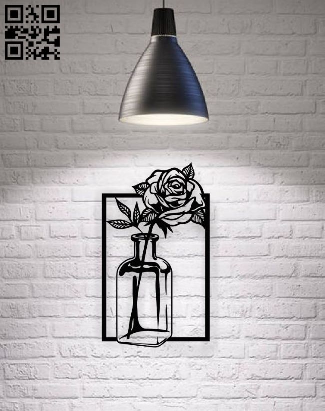 Rose E0017570 file cdr and dxf free vector download for laser cut plasma