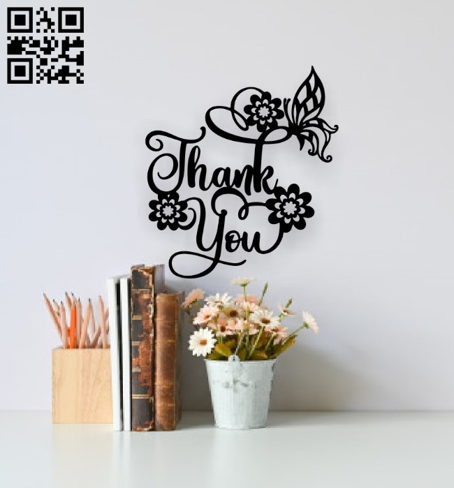 Thank you E0017453 file cdr and dxf free vector download for laser cut plasma