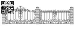 Decorative gate E0017757 file cdr and dxf free vector download for Laser cut CNC