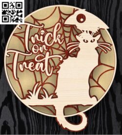 Halloween E0017628 file cdr and dxf free vector download for laser cut