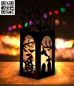 Halloween lantern E0017708 file cdr and dxf free vector download for laser cut