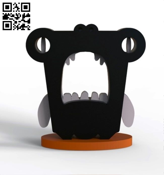 Monster E0017682 file cdr and dxf free vector download for laser cut