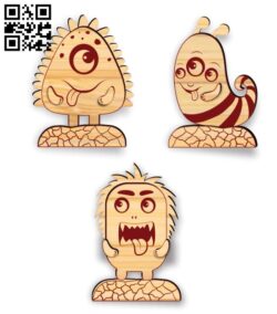 Monster E0017699 file cdr and dxf free vector download for laser cut