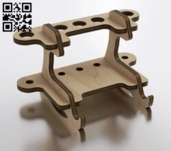 Phone stand E0017667 file cdr and dxf free vector download for laser cut