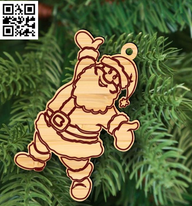 Santa Claus E0017806 file cdr and dxf free vector download for Laser cut