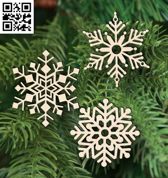Snowflake E0017698 file cdr and dxf free vector download for laser cut plasma