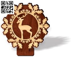 Snowflake stand E0017777 file cdr and dxf free vector download for Laser cut