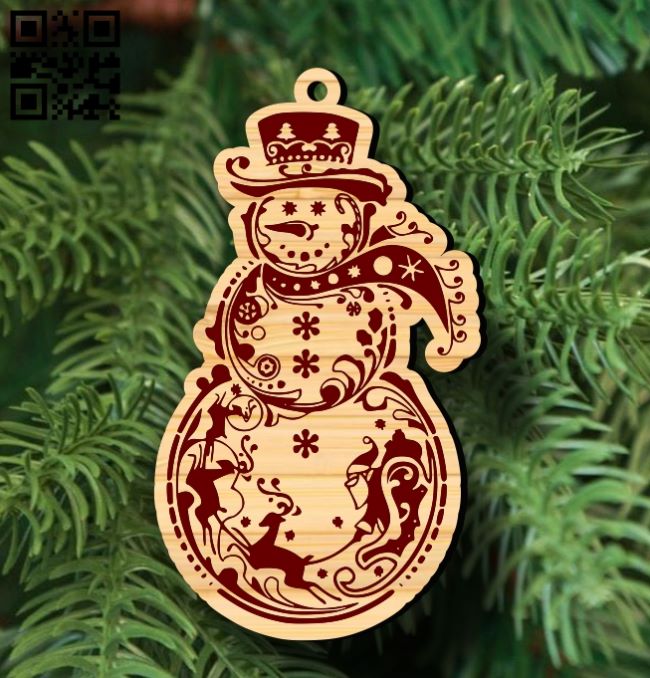 Snowman E0017709 file cdr and dxf free vector download for laser cut
