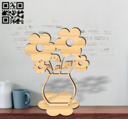 2D Vase E0017895 file cdr and dxf free vector download for Laser cut