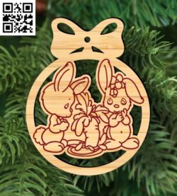 Christmas ball E0017859 file cdr and dxf free vector download for Laser cut