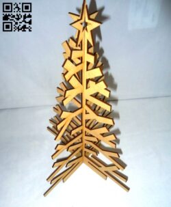 Christmas tree E0017936 file cdr and dxf free vector download for Laser cut