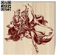 Dance art E0017813 file cdr and dxf free vector download for laser engraving machine