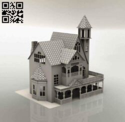 Doll house E0017960 file cdr and dxf free vector download for laser cut