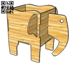 Elephant box E0017824 file cdr and dxf free vector download for laser cut