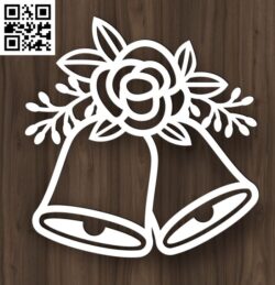 Floral bells E0017879 file cdr and dxf free vector download for Laser cut
