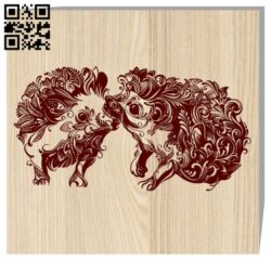 Hedgehogs E0017809 file cdr and dxf free vector download for laser engraving machine