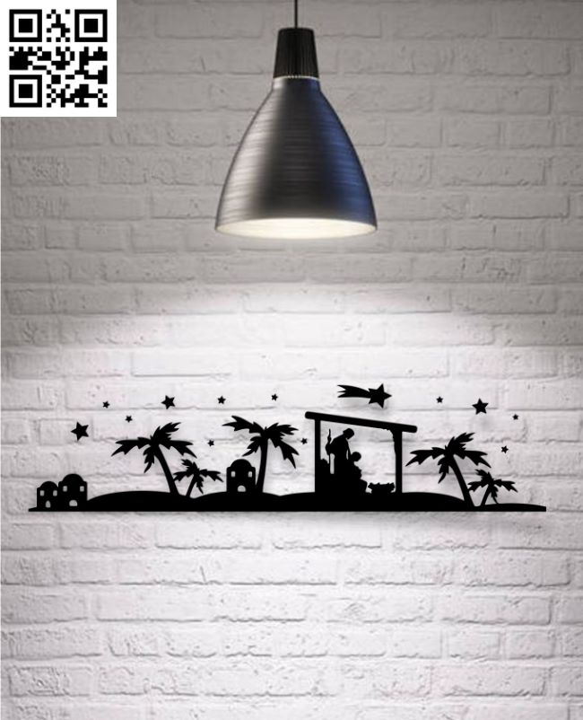 Nativity E0017955 file cdr and dxf free vector download for Laser cut plasma