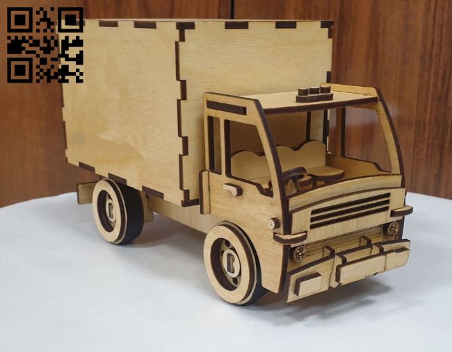 Truck E0017949 file cdr and dxf free vector download for Laser cut