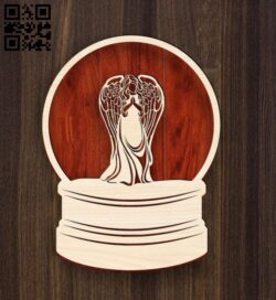 Angel globe E0018138 file cdr and dxf free vector download for laser cut