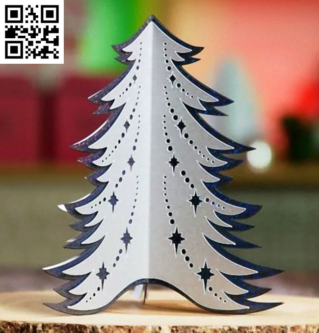 Christmas Tree E0018019 file cdr and dxf free vector download for laser cut