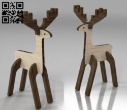 Deer E0018095 file cdr and dxf free vector download for laser cut