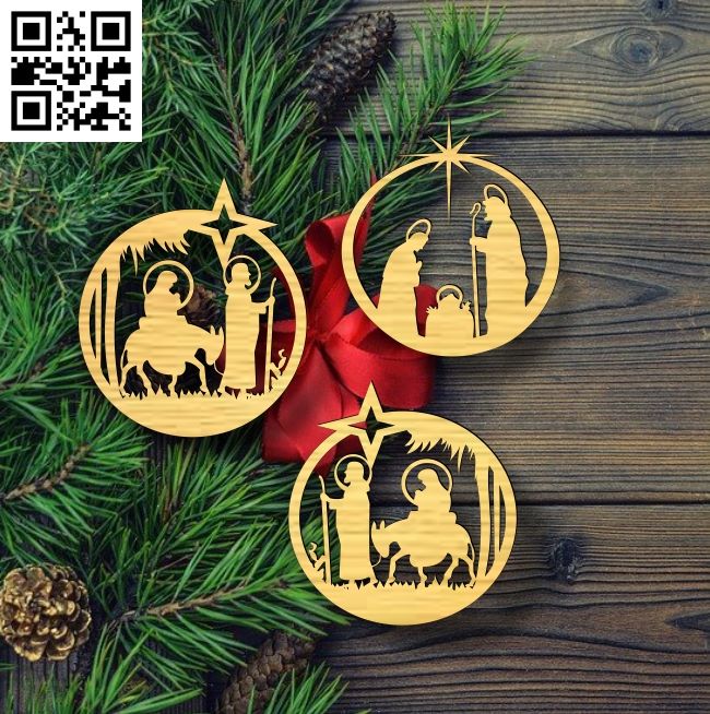 Nativity E0018027 file cdr and dxf free vector download for laser cut