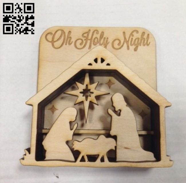 Nativity scene E0018078 file cdr and dxf free vector download for laser cut