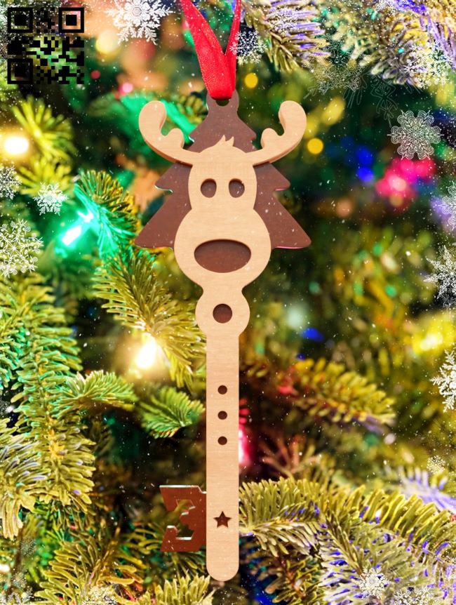 Reindeer Key E0018000 file cdr and dxf free vector download for laser cut