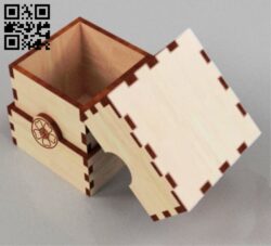 Small box E0018031 file cdr and dxf free vector download for laser cut