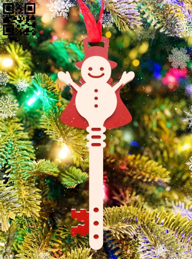 Snowman Key E00180001 file cdr and dxf free vector download for laser cut