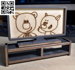 Toy TV E0018042 file cdr and dxf free vector download for laser cut