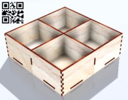 Box E0018285 file cdr and dxf free vector download for Laser cut