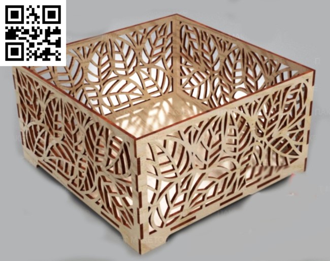 Box E0018317 file cdr and dxf free vector download for Laser cut