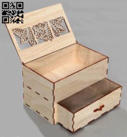 Box E0018327 file cdr and dxf free vector download for Laser cut