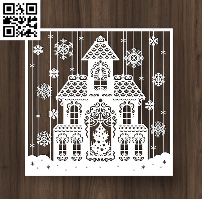 Christmas E0018206 file cdr and dxf free vector download for laser cut