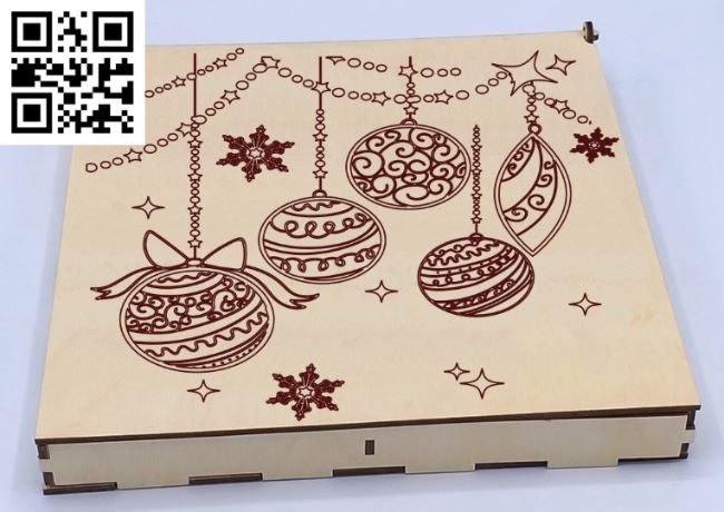 Christmas box E0018243 file cdr and dxf free vector download for laser cut