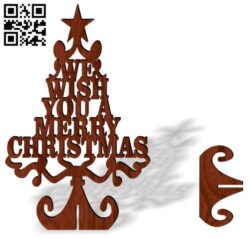 Christmas tree E0018230 file cdr and dxf free vector download for laser cut