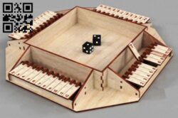 Dice game E0018295 file cdr and dxf free vector download for Laser cut