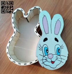 Hare box E0018173 file cdr and dxf free vector download for laser cut