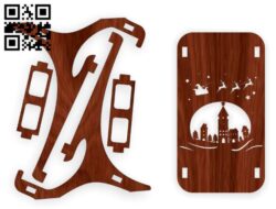 Phone stand E0018239 file cdr and dxf free vector download for laser cut