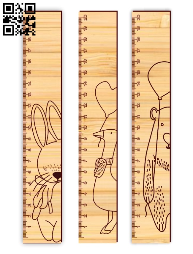 Rulers E0018207 file cdr and dxf free vector download for laser cut