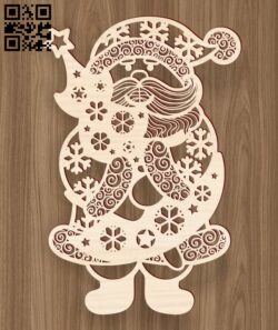 Santa Claus E0018219 file cdr and dxf free vector download for laser cut