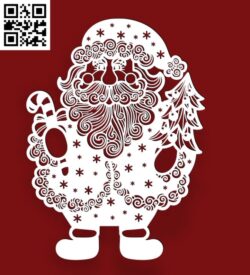 Santa Claus E0018254 file cdr and dxf free vector download for laser cut