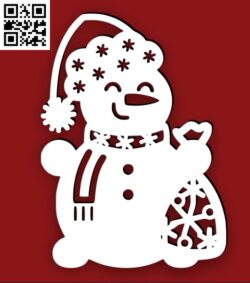 Snowman E0018193 file cdr and dxf free vector download for laser cut