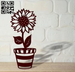 Sunflower E0018321 file cdr and dxf free vector download for Laser cut