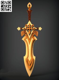 Sword E0018315 file cdr and dxf free vector download for Laser cut