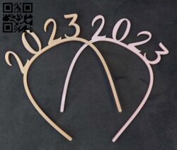 Tiara 2023 E0018329 file cdr and dxf free vector download for Laser cut