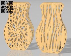 Vase E0018141 file cdr and dxf free vector download for laser cut