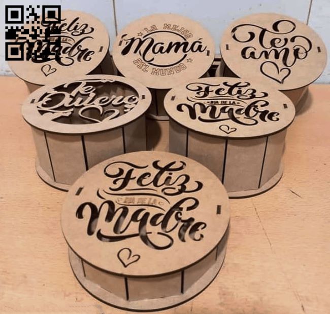 Box E0018388 file cdr and dxf free vector download for laser cut